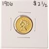 Image 1 : 1906 $2 1/2 Liberty Head Quarter Eagle Gold Coin - Soldered