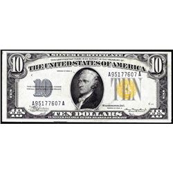 1934A $10 North Africa WWII Emergency Issue Silver Certificate Note