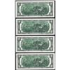 Image 2 : Lot of (4) Consecutive 1976 $2 Federal Reserve Notes Dallas First Day Stamps