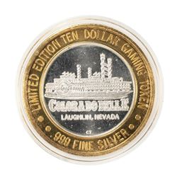 .999 Silver Colorado Belle Laughlin, Nevada $10 Casino Limited Edition Gaming Token