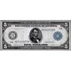 Image 1 : 1914 $5 Federal Reserve Bank Note Chicago