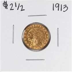 1913 $2 1/2 Indian Head Quarter Eagle Gold Coin