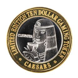 .999 Silver Caesars Palace Lake Tahoe, NV $10 Casino Limited Edition Gaming Token