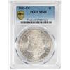 Image 1 : 1885-CC $1 Morgan Silver Dollar Coin PCGS MS65