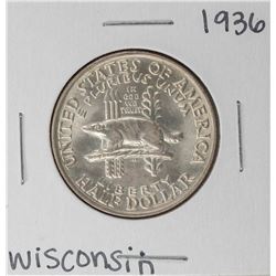 1936 Wisconsin Territorial Centennial Commemorative Half Dollar Coin