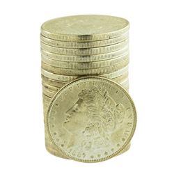 Roll of (20) Brilliant Uncirculated 1887 $1 Morgan Silver Dollar Coins