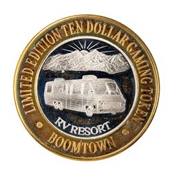 .999 Fine Silver Boomtown Las Vegas, Nevada $10 Limited Edition Gaming Token