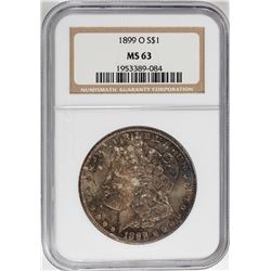 1899-O $1 Morgan Silver Dollar Coin NGC MS63 Nice Toning