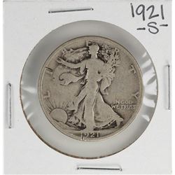 1921-S Walking Liberty Half Dollar Coin