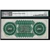 Image 2 : 1872 $20 State of South Carolina Obsolete Note PMG Gem Unc. 66EPQ Fancy Serial Number