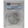 Image 1 : 2018 South Africa Krugerrand Silver Coin PCGS MS69 First Issue