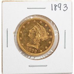 1893 $10 Liberty Head Eagle Gold Coin