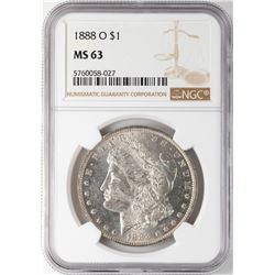 1888-O $1 Morgan Silver Dollar Coin NGC MS63