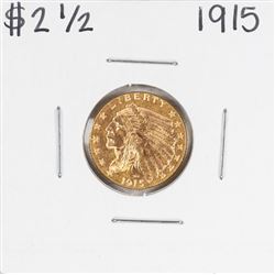 1915 $2 1/2 Indian Head Quarter Eagle Gold Coin