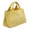 Image 2 : Prada YellowCanvas Small Canapa Tote Bag