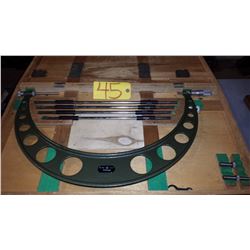 Mitutoyo 104-153 Interchangeable Anvil Outside Micrometer Set 16"-20"