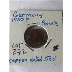 1950 F Germany Pfenning in MS High Grade