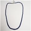 Image 1 : Silver Sapphire(65ct) Necklace (~weight 16.6g), Appraised Retail $3000 (Estimated Selling Price from