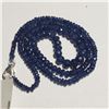 Image 2 : Silver Sapphire(65ct) Necklace (~weight 16.6g), Appraised Retail $3000 (Estimated Selling Price from