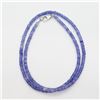Image 3 : Silver Tanzanite(42ct) Necklace (~weight 8.78g), Insurance Value $2375 (Estimated Selling Price from