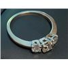 Image 3 : LADIES 14KT GOLD TRIPLE SOLITAIRE ANNIVERSARY RING WITH .81 CARAT DIAMONDS. SIZE 7 3/4. CERTIFICATE 