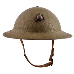 USMC M1917 Helmet Wake Island Defense Battalion