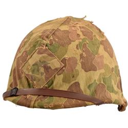 WWII USMC M-1 Helmet & Liner