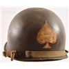 Image 3 : WWII U.S. Army 3rd Infantry Lieutenant M-1 Helmet