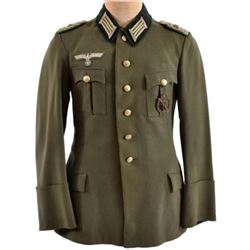 Nazi 37th Jager Light Infantry Major Dress Tunic