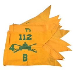 Collection of 6th Tank Battalion Guidon Flags