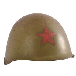 WWII Soviet Red Army M52 Helmet & Liner