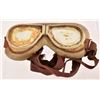 Image 8 : WWI RAF/RFC Leather Flight Helmet & Goggles