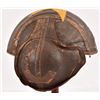 Image 2 : WWII USAAF M-4 Leather Covered Flak Helmet