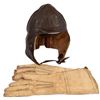 Image 1 : WWII Royal Air Force Flying Helmet & Gauntlets