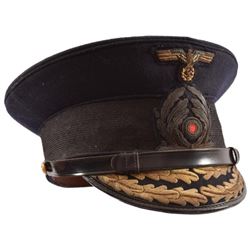 WWII Nazi German Officers Visor Cap