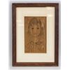 Image 2 : Ink on Paper Portrait Girl Sketch Signed L'Atelier