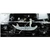 Image 1 : Set of Four Mother Pearl Landscape Black Lacquer