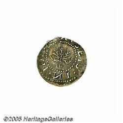 1652 6PENCE Oak Tree Sixpence AU53 PCGS. Noe-20, 