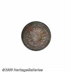 1767-A 9DEN French Colonies Copper Sou, RF Counte