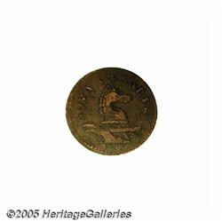 1786 COPPER New Jersey Copper, Narrow Shield AU55