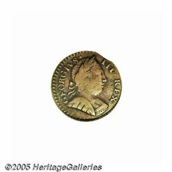 1788 COPPER Vermont Copper, GEORGIVS III REX VF25