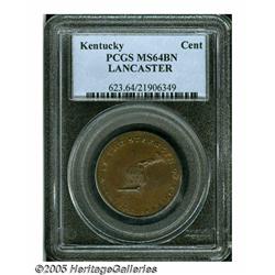 (1792-94) TOKEN Kentucky Token, LANCASTER Edge MS