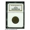 Image 1 : 1805 1/2 C Medium 5, No Stems AU58 Brown NGC. B-4