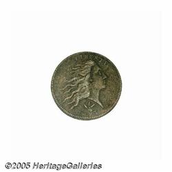 1793 1C Wreath Cent--Vine and Bars--VF Details, C