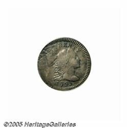 1795 1C Lettered Edge--Flipover, Double Strike--V