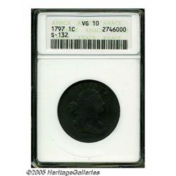 1797 1C Reverse of 1797, No Stems VG10 ANACS. S-1