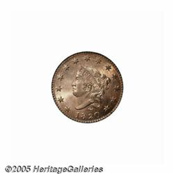 1820 1C Large Date MS64 Red PCGS. N-13, R.1. This