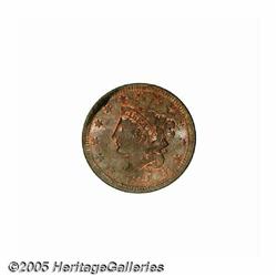 1839 1C Head of 1838 MS67 Brown NGC. N-3, Late Di
