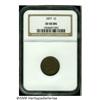 Image 3 : 1877 1C XF45 NGC. A smooth, lightly worn, medium 