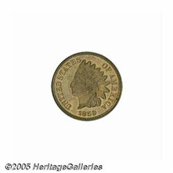 1859 1C PR64 PCGS. A subtly reflective golden-tan